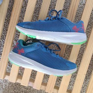 Under Armour UA Charged Pursuit | Girls Boys Unisex Blue Tennis Shoes | US 4